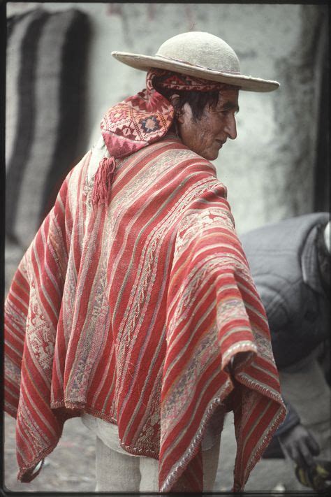 Man in traditional dress in the village of Yanahuaya. 1978. Photo by Roger Yorke | My Bolivian ...