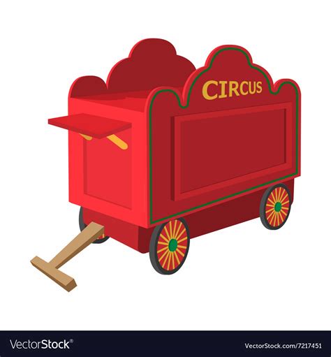 Circus wagon cartoon Royalty Free Vector Image