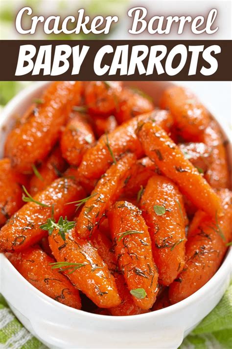 Cracker Barrel Baby Carrots | Recipe | Carrot recipes, Baby carrot recipes, Vegetable recipes