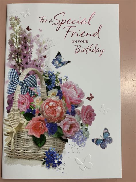 Special Friend Female Traditional Birthday Card - Large - Simon Elvin ...