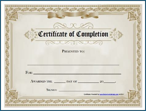 Certificates Of Completion