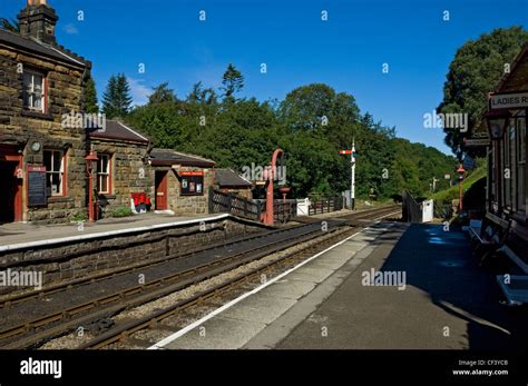 Goathland railway station on the North Yorkshire Moors Railway Stock Photo - Alamy