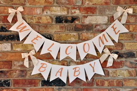 Welcome baby banner,baby shower decor,party decor,new born decor.-in Banners, Streamers ...