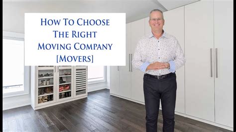 How To Choose The Right Moving Company [Movers] - YouTube