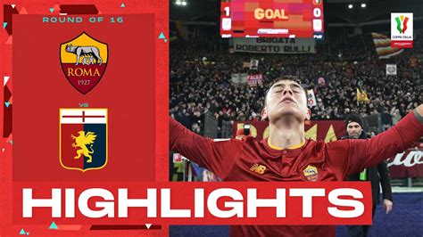 Roma-Genoa 1-0 | Dybala edges Genoa: Goal & Highlights | Coppa Italia Frecciarossa 2022/23 - Win ...