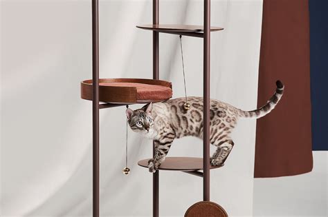 Elegant Modern Cat Tower From Korean Design Firm Jiyoun Kim Studio ...