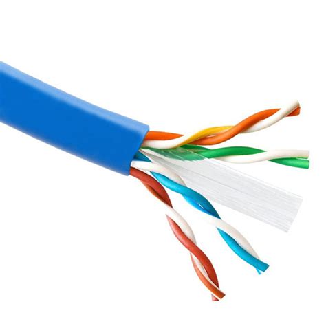 Dripstone 1000FT CAT6 In-Wall CMP Plenum Bare Copper Wire 23 AWG UTP Solid Ethernet Cable Blue