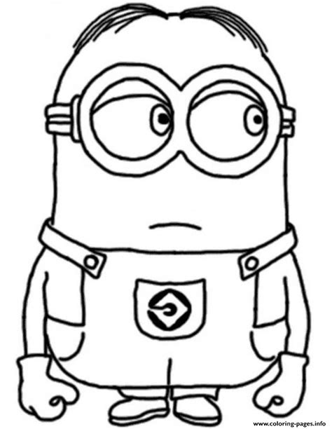 Dave The Minion Despicable Me S17c96 Coloring page Printable