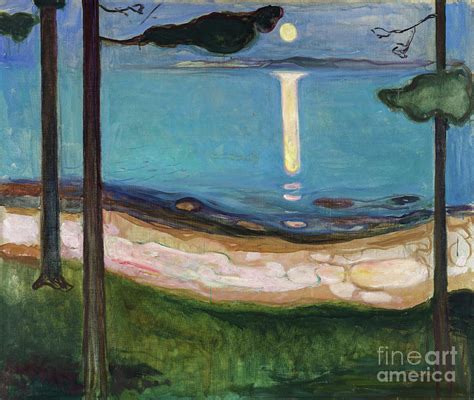 Moonlight - Remastered Painting by Edvard Munch - Fine Art America