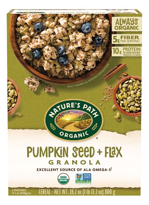 Nature's Path Organic Granola, Pumpkin Seed + Flax, 28.2 Oz - Walmart.com - Walmart.com