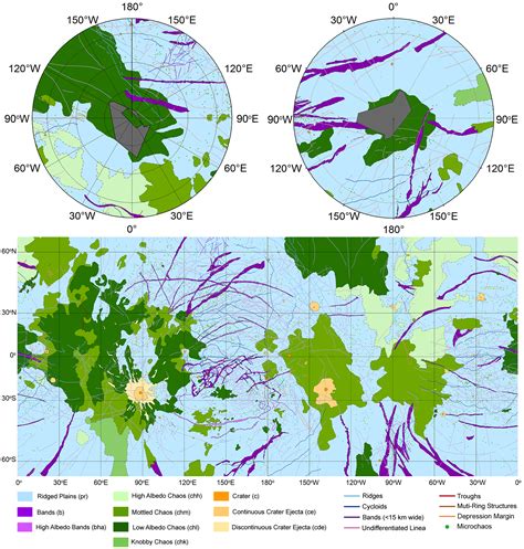 Map of the Moon of Europa by Erin Leonard, Alex Patthoff, and Dave ...