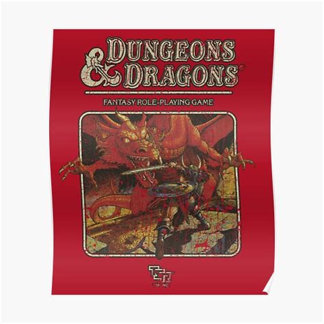 "Dungeons & Dragons 1974" Poster for Sale by animegirl2023 | Redbubble