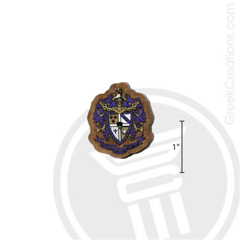 Sigma Alpha Epsilon Small Raised Wooden Crest