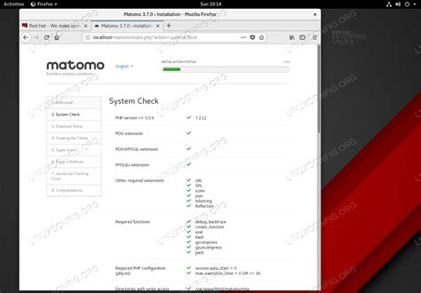 How to Install Matomo (Piwik) on RHEL 8 Linux - Linux Tutorials - Learn Linux Configuration