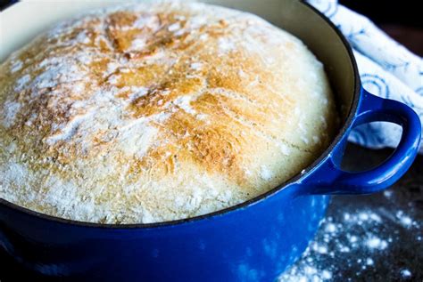 Easy Dutch Oven Rustic Bread - A Healthy Makeover