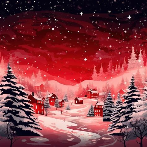 Premium AI Image | christmas winter landscape