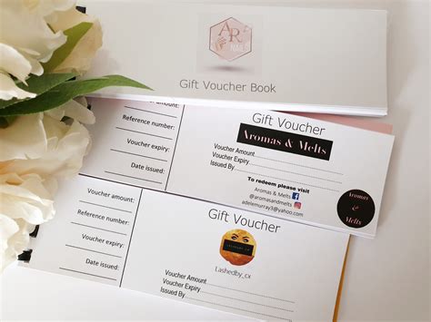 Business Gift Voucher Perforated Booklet Promotional Tool Logo - Etsy UK