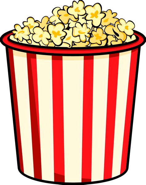 Clipart Popcorn Bucket - ClipArt Best