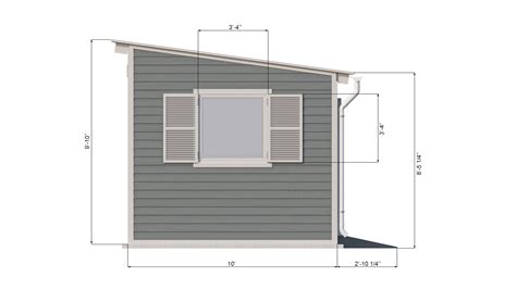 10x16 Lean to Garden Shed Plans - Shedplans.org