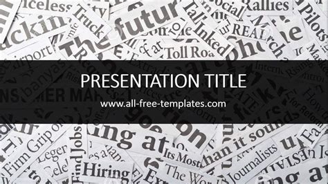 Newspaper PowerPoint Template is FREE template that you can use to make some elegant and profes ...