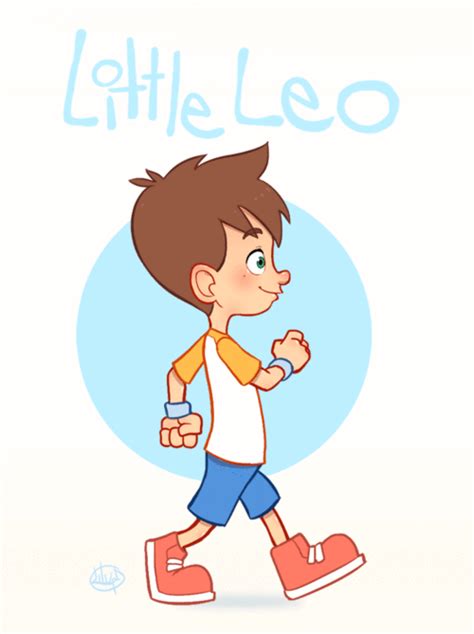 The Art of Luigi Lucarelli - Little Leo walking! | Walking cartoon, Character design animation ...