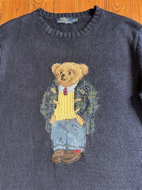 Polo Ralph Lauren Vintage Polo Bear Sweater | Grailed