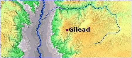 Map - Gilead - BibleBento.com