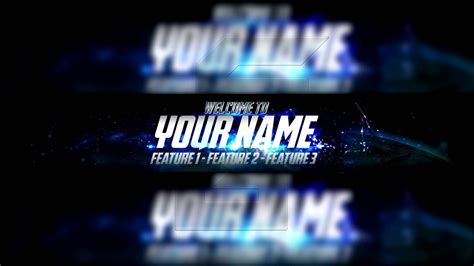 Free YouTube Banner Template #6 - Space - YouTube