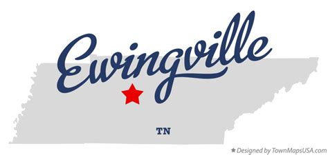 Map of Ewingville, TN, Tennessee