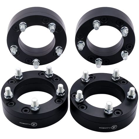 VLAOSCHI Black Forged 6x5.5 to 5x5 Wheel Adapters 2 Inch with M14x1.5 ...