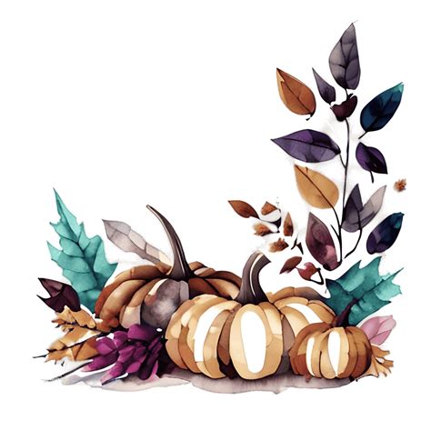 Autumn Harvest Watercolor Graphic · Creative Fabrica