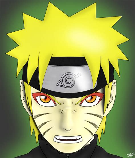 Naruto in Kyuubi-Sage Mode by DaveFreeMan on DeviantArt