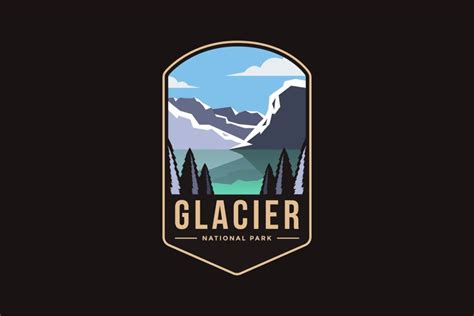 Emblem Glacier National Park Logo