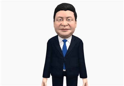 Xi Jinping caricature 3D Model - 3DHunt.co