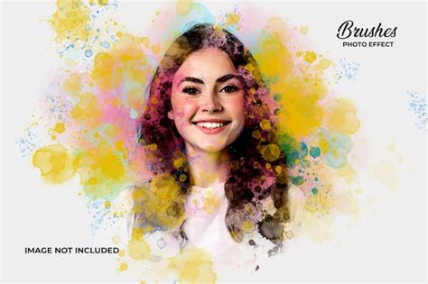 Premium PSD | Watercolor painting brush effect