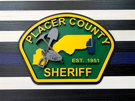 Placer County Sheriff Wood Patch – Patriot Wood