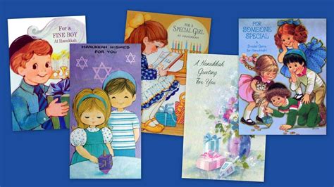 Chanukah Sameach! 8 vintage Hanukkah cards for kids - Click Americana