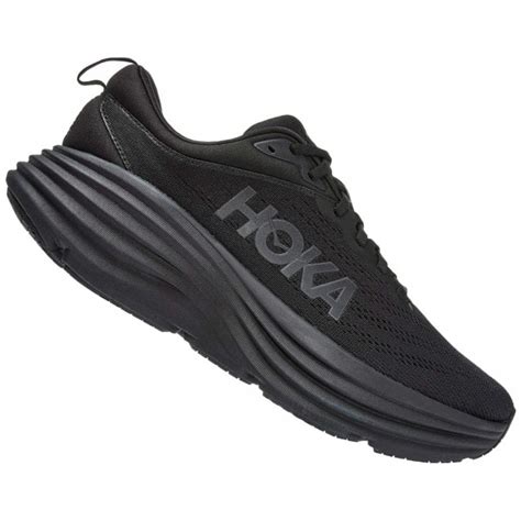 Hoka Bondi 8 Extra Wide Mens Running Shoes (Black/Black) at NorthernRunner.com