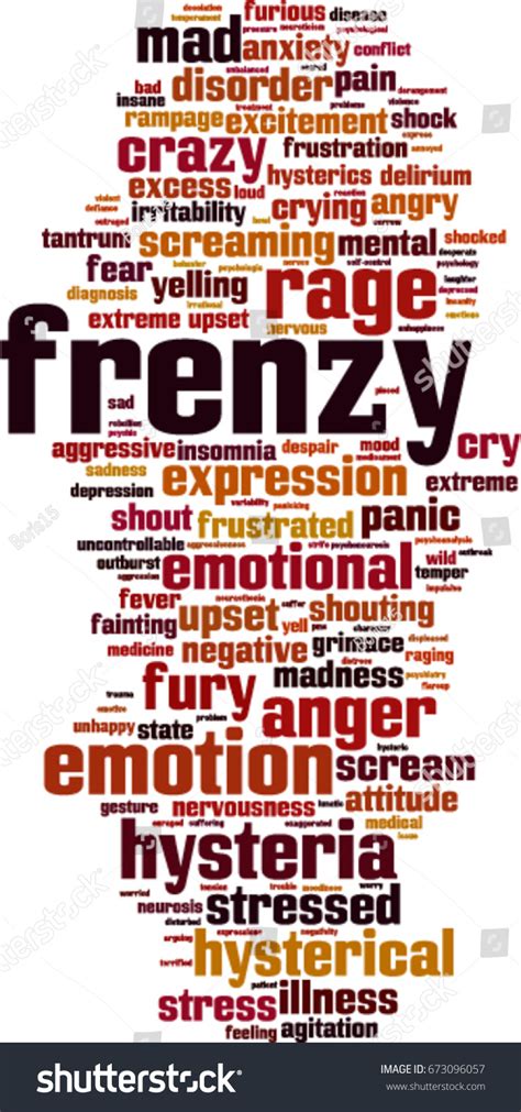 Frenzy Word Cloud Concept Vector Illustration Stock Vector (Royalty ...