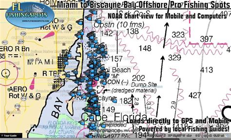 Miami Florida Offshore Fishing Map | Florida Fishing Maps for GPS