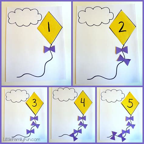 Kite Counting - Math Activity for Preschoolers