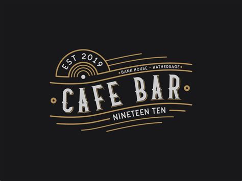 Cafe Bar vintage logo by Patrik Org on Dribbble | Minimal logo design ...