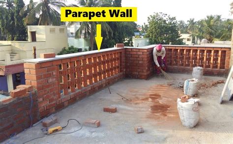 Parapet Walls - Types, Purpose And Uses In Building | Parapet, Wall design, Brick design