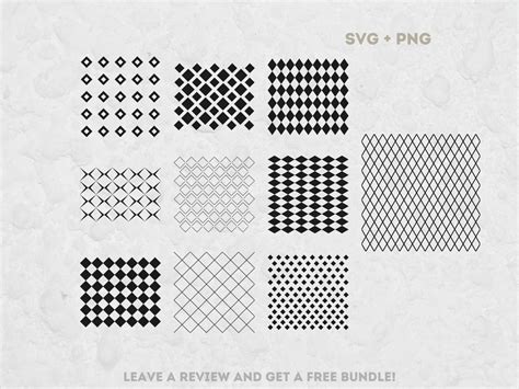 Diamond Pattern Svg Bundle, SVG Files for Cricut, Geometric Shapes SVG ...