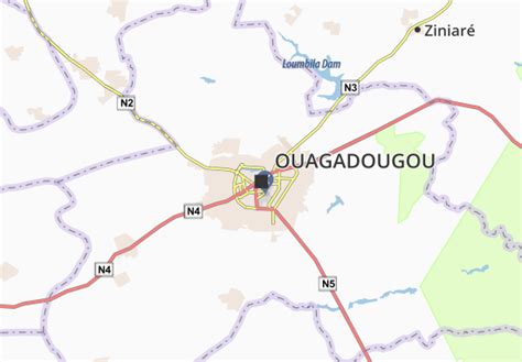 MICHELIN Ouagadougou map - ViaMichelin