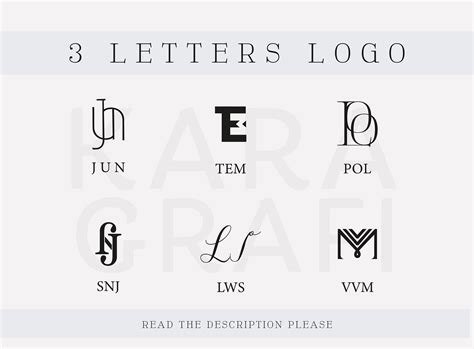 Personalized Name for 3 Letters Logo Svg Design, Name Logo Svg, Custom ...