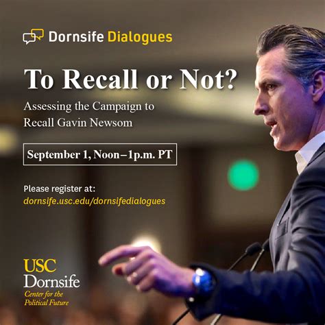 To Recall or Not? Assessing the Campaign to Recall Gavin Newsom ...