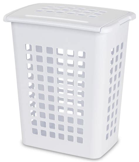 Sterilite Rectangular Laundry Hamper, White, 1 pc — Goisco.com