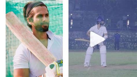 Shahid Kapoor hits the ball out of the park while prepping for Jersey remake. Watch ...