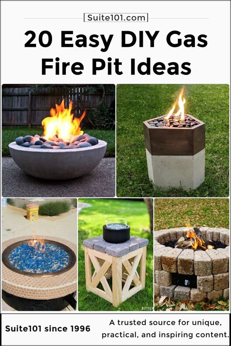 20 DIY Gas Fire Pit Ideas: How to Build Your Own - Suite 101